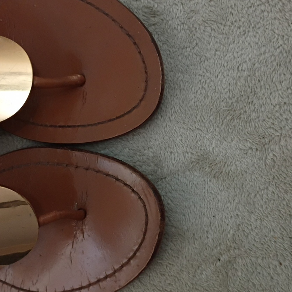 Patos Disk Sandals.No Size Tag See Pic.For Measurements.Small Skrach On Disk. - Picture 5 of 11
